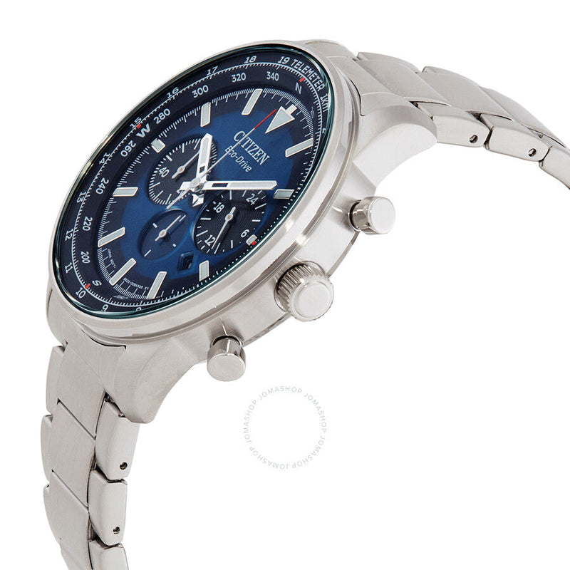 Citizen Chronograph Eco-Drive Blue Dial Men's Watch CA4500-91L - The Watches Men & Co #2