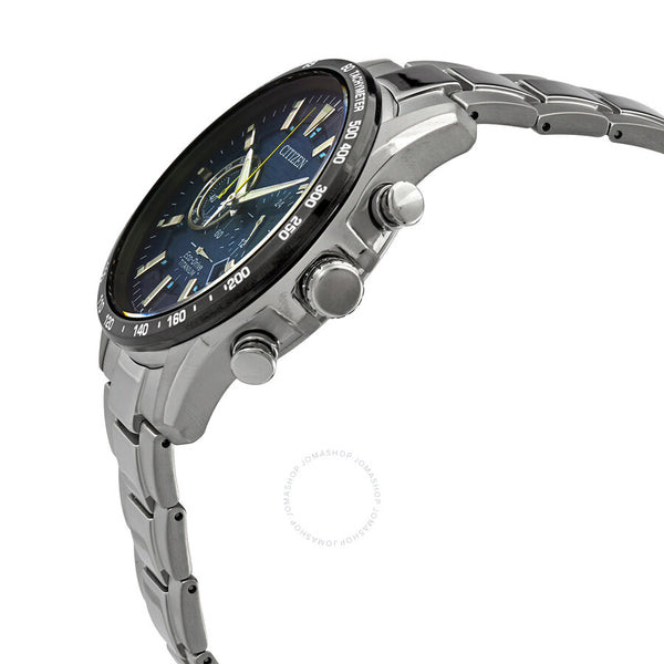 Citizen Chronograph Eco-Drive Blue Dial Titanium Men's Watch CA4444-82L - The Watches Men & Co #2