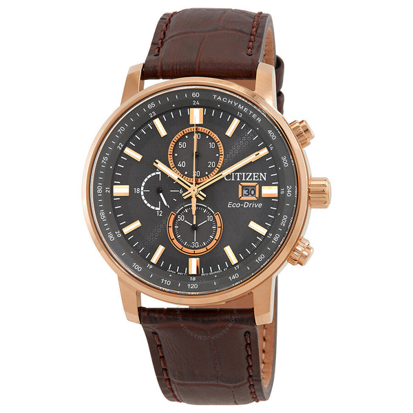 Citizen Chronograph Eco-Drive Grey Dial Men's Watch CA0843-11H - The Watches Men & Co