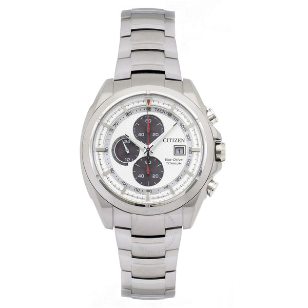 Citizen Chronograph Eco-Drive White Dial Men's Watch CA0550-52A - The Watches Men & Co
