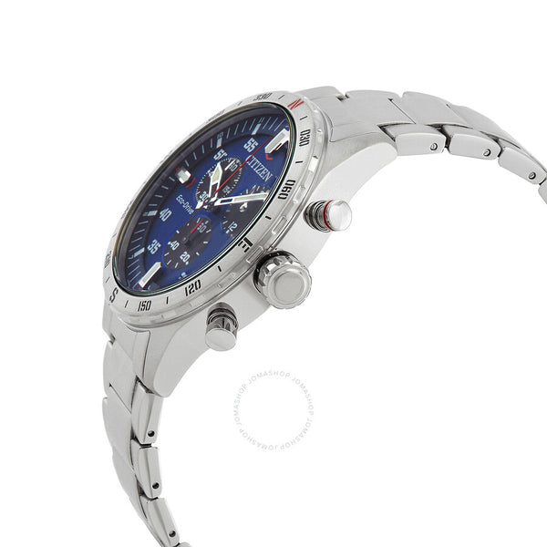 Citizen Chronograph GMT Eco-Drive Blue Dial Men's Watch AT2520-89L - The Watches Men & Co #2