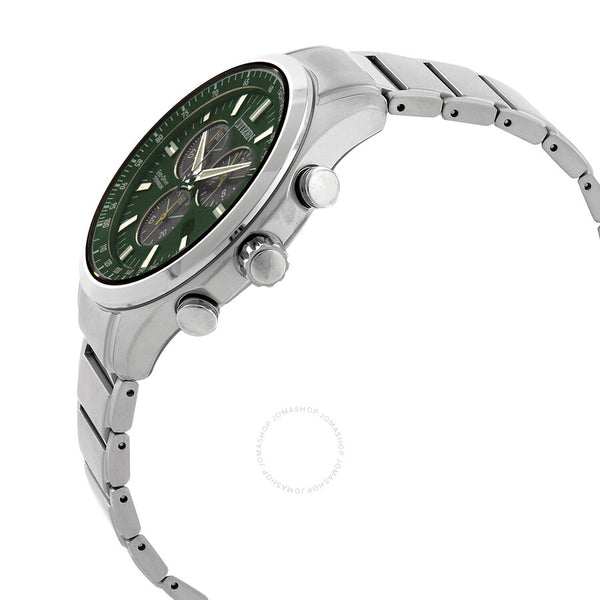Citizen Chronograph GMT Eco-Drive Green Dial Men's Watch AT2530-85X - The Watches Men & Co #2