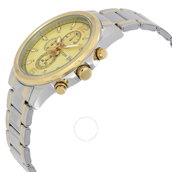 Citizen Chronograph Gold Dial Men's Watch AN3554-54P - The Watches Men & Co #2