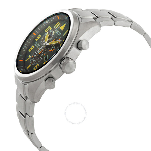 Citizen Chronograph Green Dial Men's Watch AT2480-81X - The Watches Men & Co #2