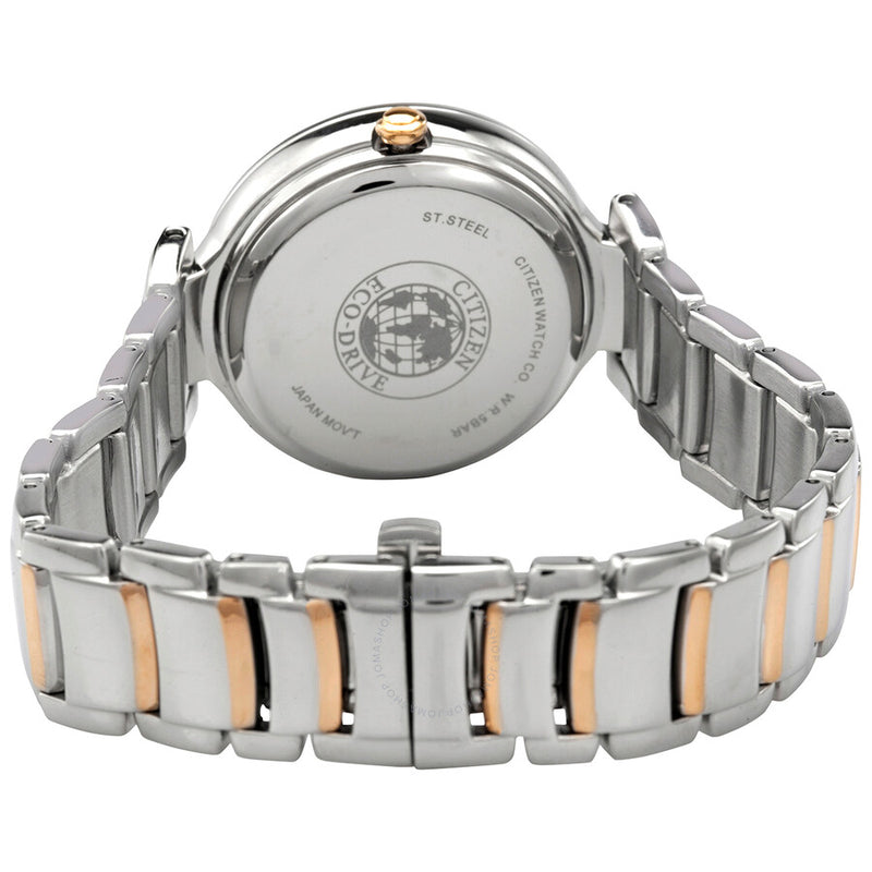 Citizen Chronograph Mother of Pearl Crystal Dial Ladies Watch FD1106-81D - The Watches Men & Co #3