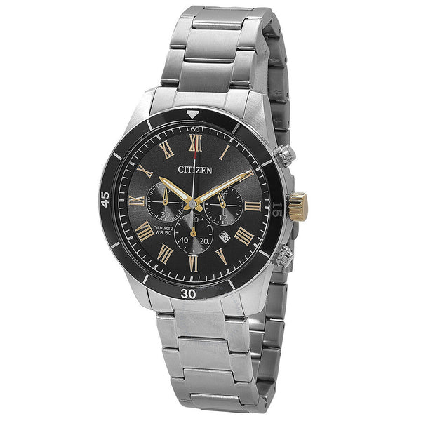 Citizen Chronograph Quartz Black Dial Men's Watch AN8168-51H - The Watches Men & Co