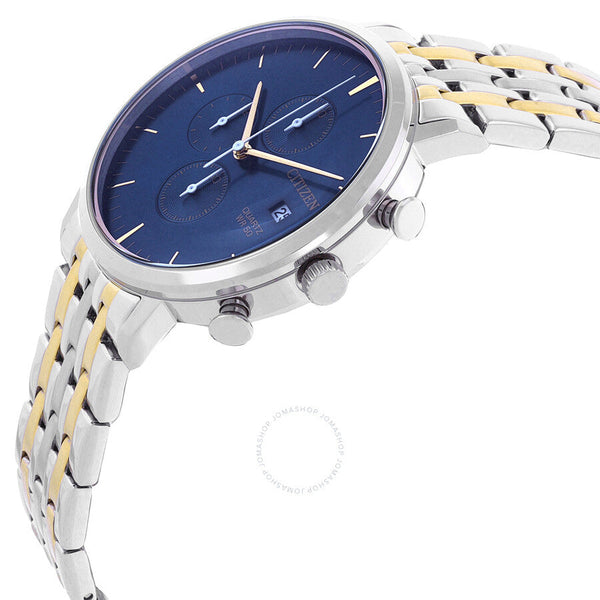 Citizen Chronograph Quartz Blue Dial Men's Watch AN3614-54L - The Watches Men & Co #2