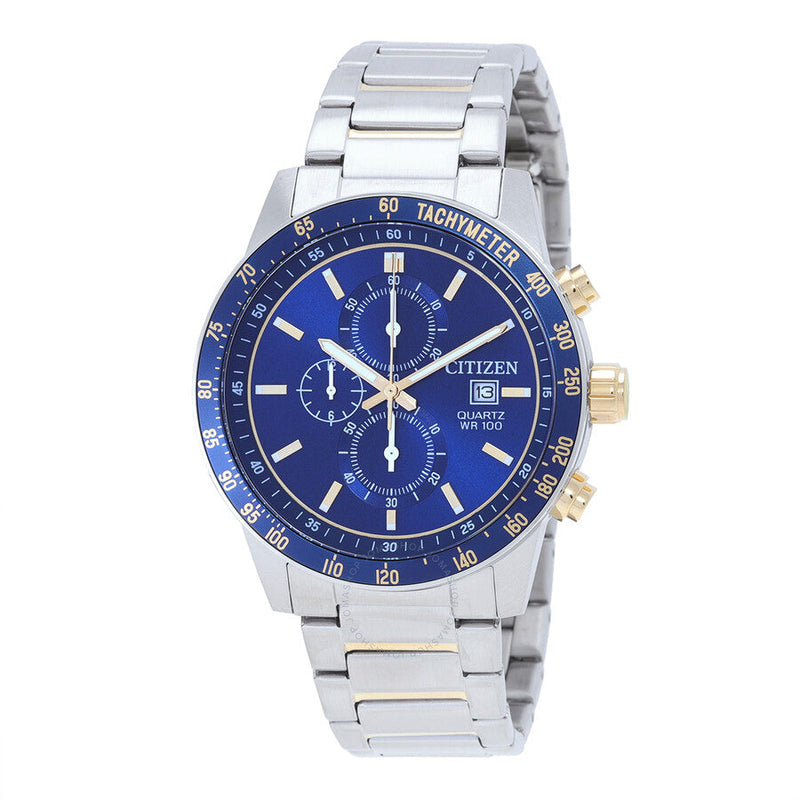 Citizen Chronograph Quartz Blue Dial Men's Watch AN3684-59L - The Watches Men & Co