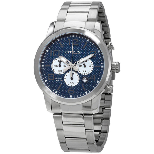 Citizen Chronograph Quartz Blue Dial Men's Watch AN8050-51M - The Watches Men & Co