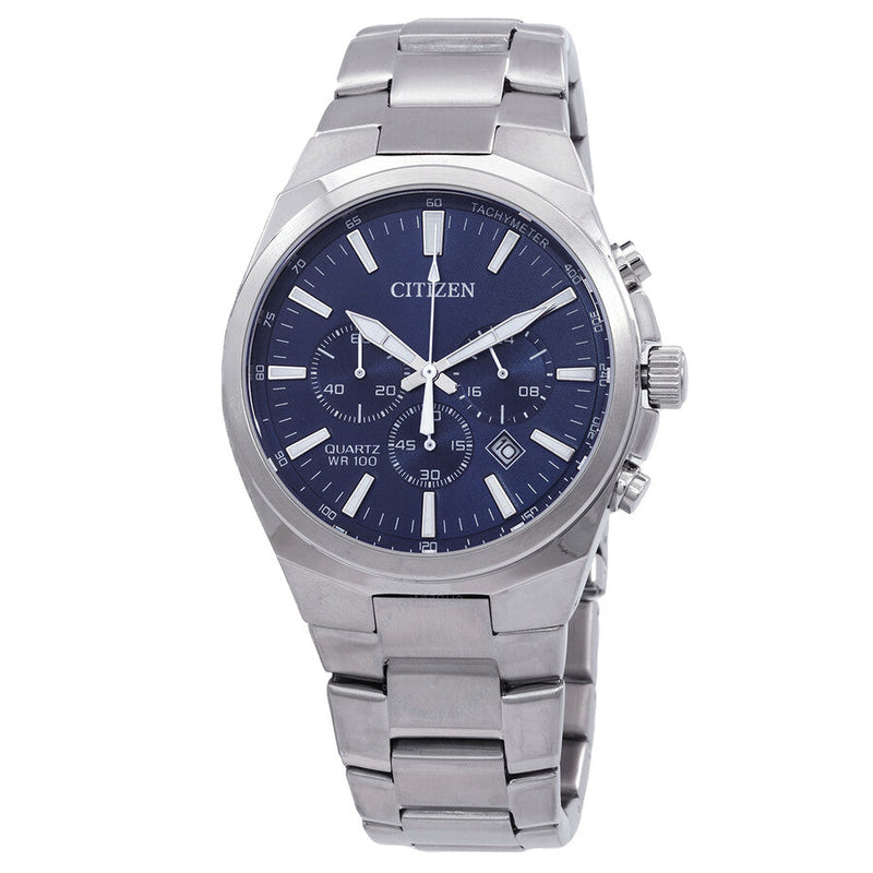 Citizen Chronograph Quartz Blue Dial Men's Watch AN8170-59L - The Watches Men & Co