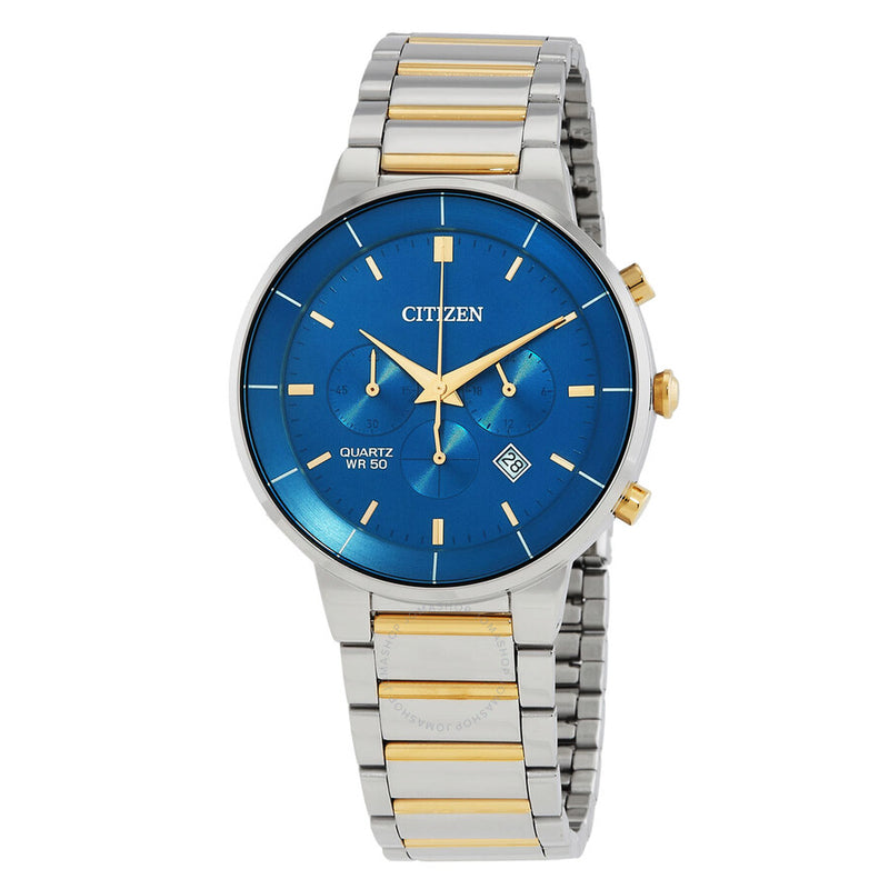 Citizen Chronograph Quartz Blue Dial Men's Watch AN8224-51L - The Watches Men & Co