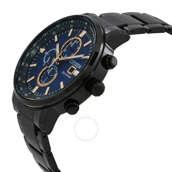 Citizen Chronograph Quartz Blue Dial Men's Watch CA0845-83L - The Watches Men & Co #2