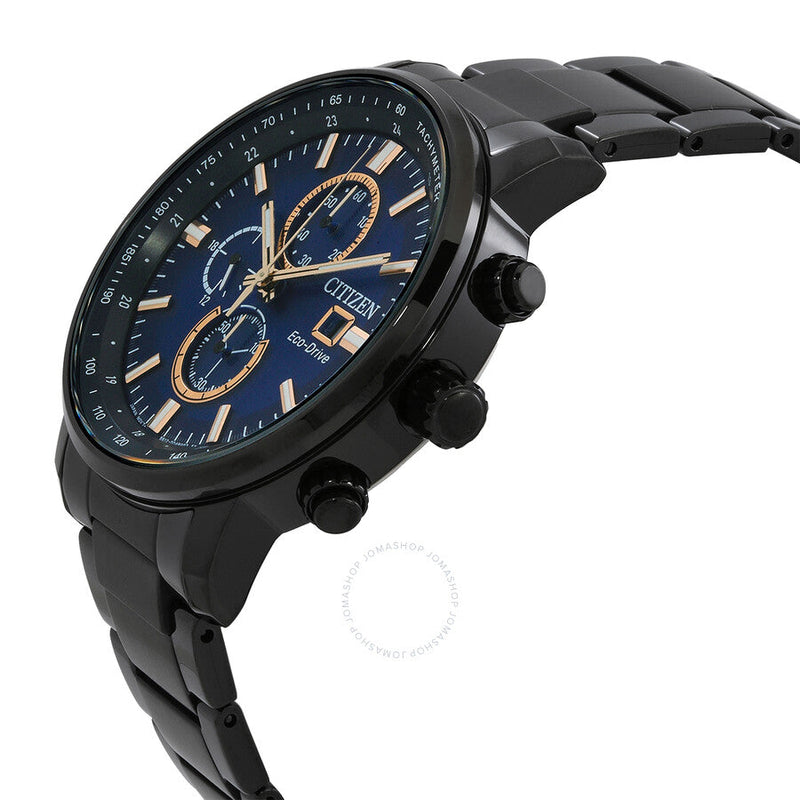 Citizen Chronograph Quartz Blue Dial Men's Watch CA0845-83L - The Watches Men & Co #2