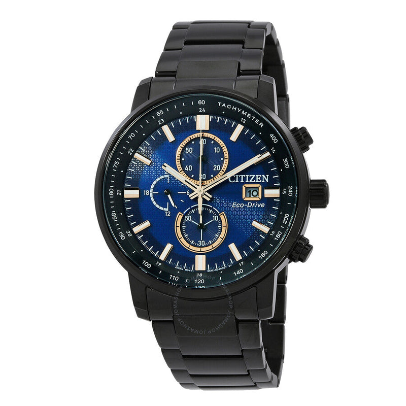 Citizen Chronograph Quartz Blue Dial Men's Watch CA0845-83L - The Watches Men & Co