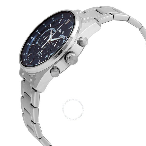 Citizen Chronograph Quartz Blue Dial Stainless Steel Men's Watch AN8190-51L - The Watches Men & Co #2