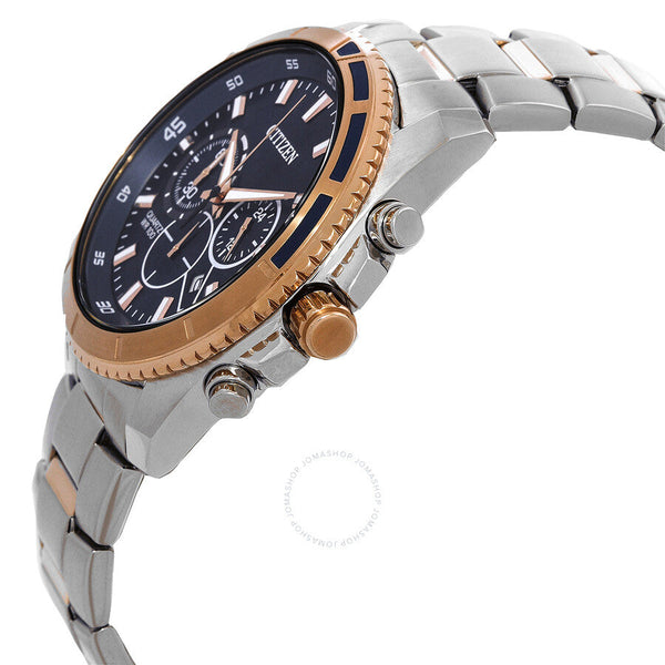 Citizen Chronograph Quartz Blue Dial Two-Tone Men's Watch AN8206-53L - The Watches Men & Co #2