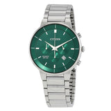 Citizen Chronograph Quartz Green Dial Men's Watch AN8220-52X - The Watches Men & Co