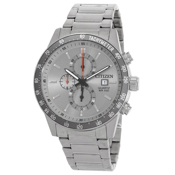 Citizen Chronograph Quartz Grey Dial Watch AN3688-58H - The Watches Men & Co