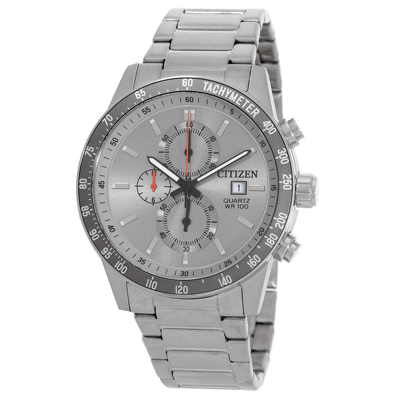 Citizen Chronograph Quartz Grey Dial Watch AN3688-58H - The Watches Men & Co