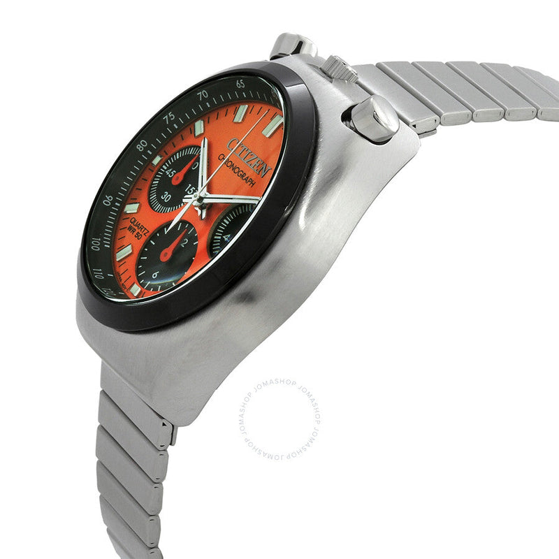 Citizen Chronograph Quartz Orange Dial Unisex Watch AN3660-81X - The Watches Men & Co #2