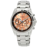 Citizen Chronograph Quartz Peach Dial Men's Watch AN8200-50X - The Watches Men & Co