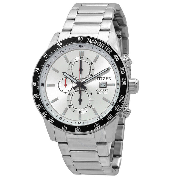 Citizen Chronograph Quartz White Dial Men's Watch AN3680-50A - The Watches Men & Co