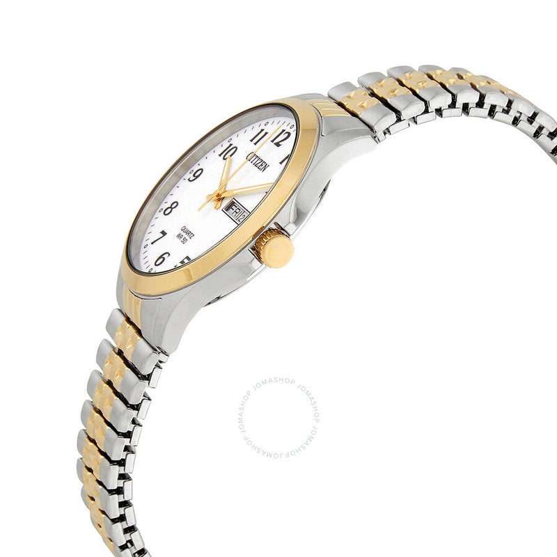 Citizen Chronograph Quartz White Dial Two-tone Men's Watch BF5004-93A - The Watches Men & Co #2