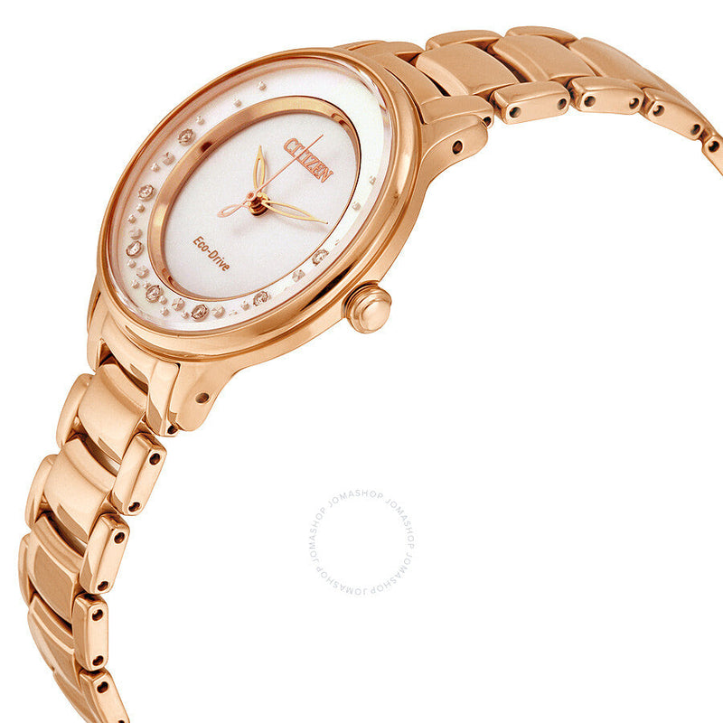 Citizen Circle of Time Eco-Drive Mother of Pearl Dial Ladies Watch EM0382-86D - The Watches Men & Co #2