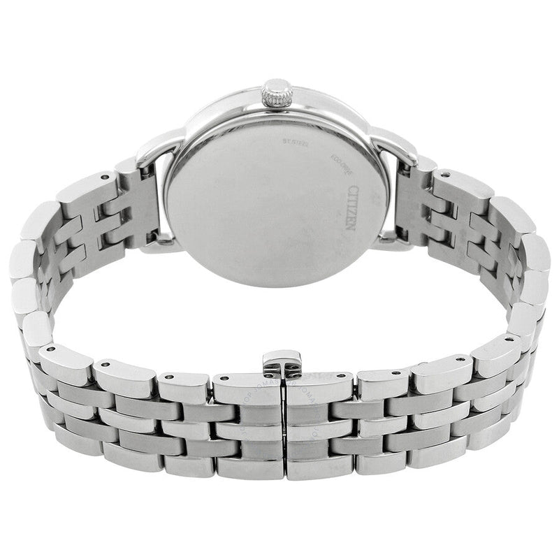 Citizen Classic Coin Edge Eco-Drive Silver Dial Ladies Watch EM1050-56A - The Watches Men & Co #3
