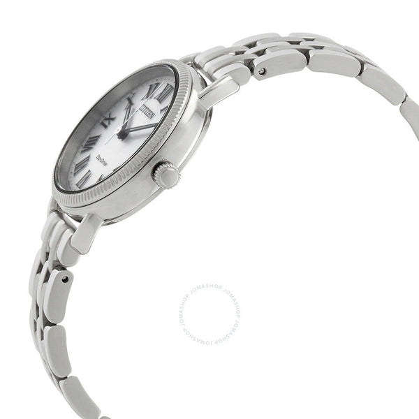 Citizen Classic Coin Edge Eco-Drive Silver Dial Ladies Watch EM1050-56A - The Watches Men & Co #2