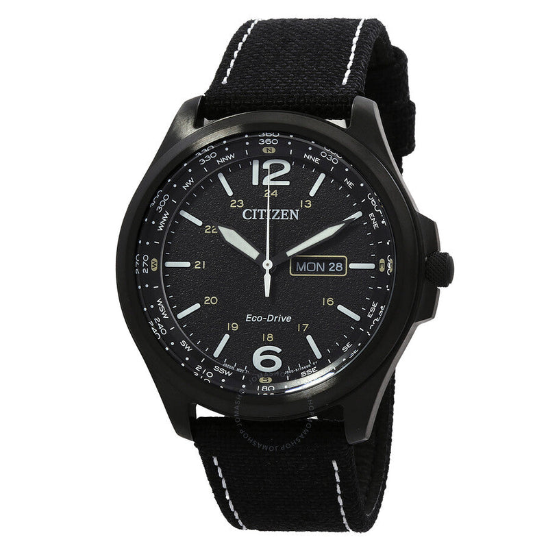 Citizen Classic Eco-Drive Black Dial Men's Watch AW0115-03E - The Watches Men & Co