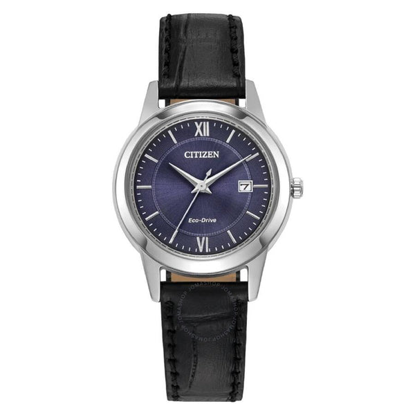Citizen Classic Eco-Drive Blue Dial Ladies Watch FE1087-01L - The Watches Men & Co