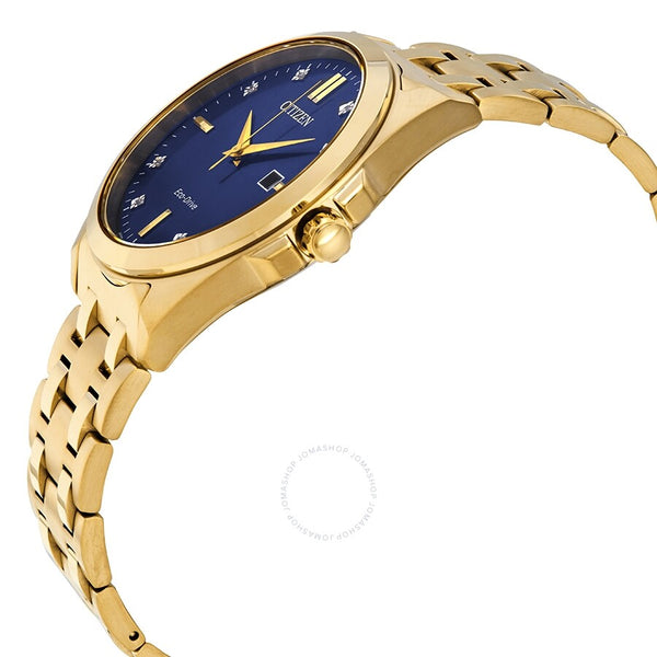 Citizen Corso Eco-Drive Diamond Blue Dial Watch BM7103-51L - The Watches Men & Co #2