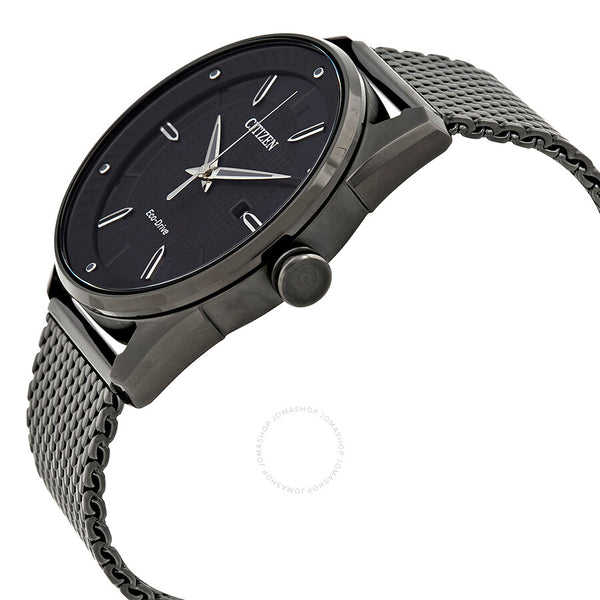 Citizen Drive Black Dial Black Ion-plated Mesh Men's Watch BM6988-57E - The Watches Men & Co #2