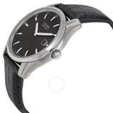 Citizen Eco Drive Black Dial Black Leather Men's Watch AU1040-08E - The Watches Men & Co #2