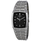 Citizen Eco Drive Black Dial Stainless Steel Men's Watch BM6550-58E - The Watches Men & Co