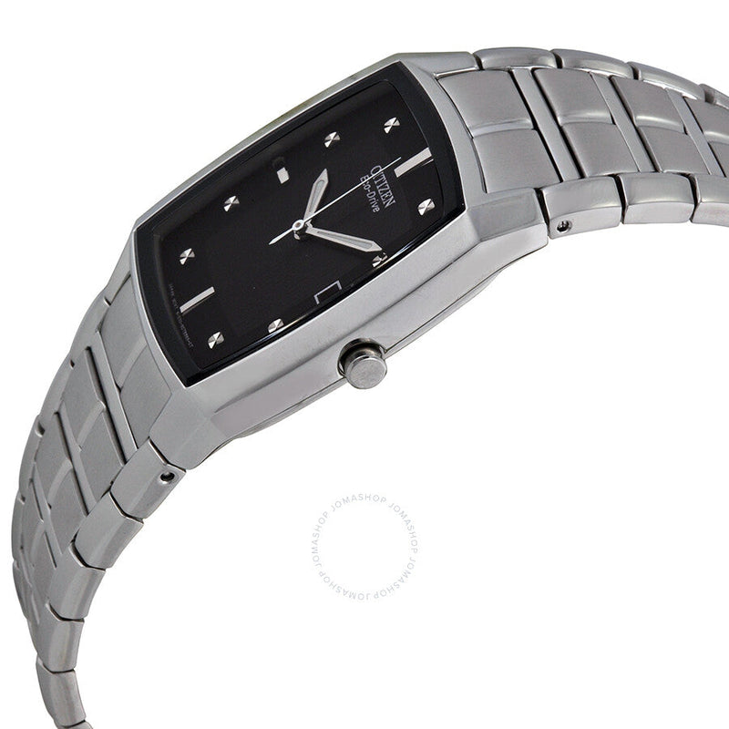 Citizen Eco Drive Black Dial Stainless Steel Men's Watch BM6550-58E - The Watches Men & Co #2