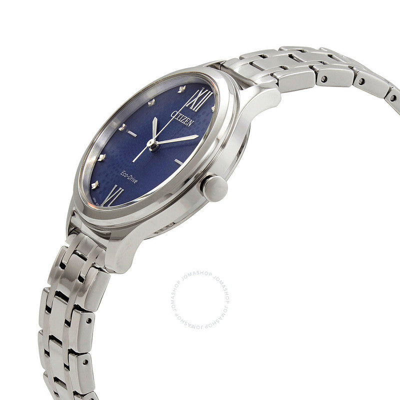Citizen Eco-Drive Blue Dial Elegant Ladies Watch EM0500-73L - The Watches Men & Co #2
