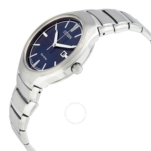 Citizen Eco-Drive Blue Dial Stainless Steel Men's Watch AW1550-50L - The Watches Men & Co #2