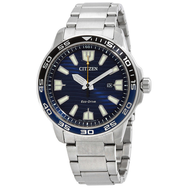 Citizen Eco-Drive Blue Dial Men's Watch AW1525-81L - The Watches Men & Co