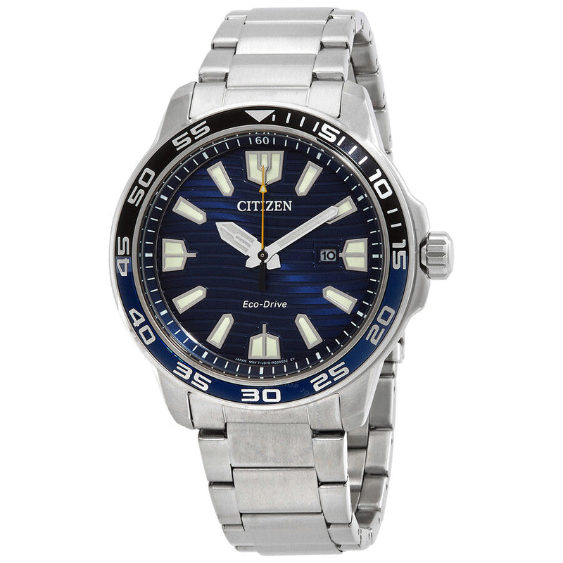 Citizen Eco-Drive Blue Dial Men's Watch AW1525-81L - The Watches Men & Co