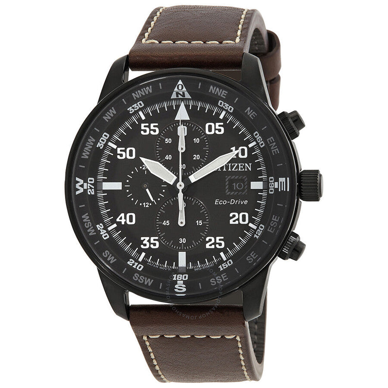 Citizen Eco-Drive Chronograph Black Dial Men's Watch CA0695-17E - The Watches Men & Co