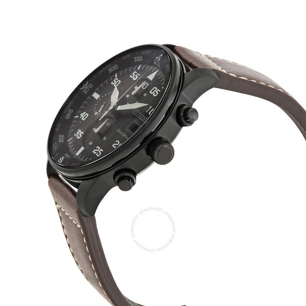 Citizen Eco-Drive Chronograph Black Dial Men's Watch CA0695-17E - The Watches Men & Co #2