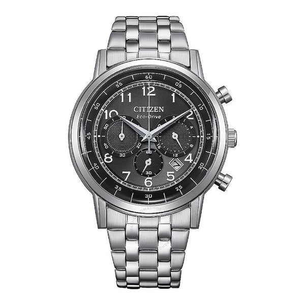 Citizen Eco-Drive Chronograph Black Dial Men's Watch CA4630-53E - The Watches Men & Co