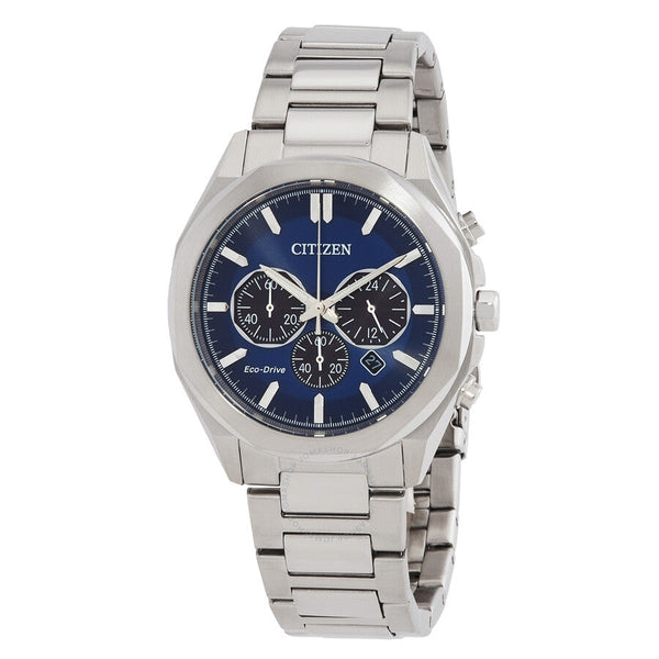 Citizen Eco-Drive Chronograph Blue Dial Men's Watch CA4590-81L - The Watches Men & Co