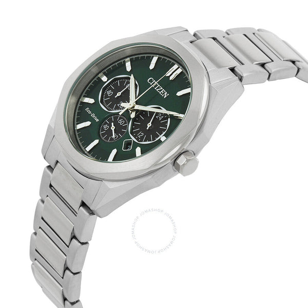 Citizen Eco-Drive Chronograph Green Dial Men's Watch CA4590-81X - The Watches Men & Co #2