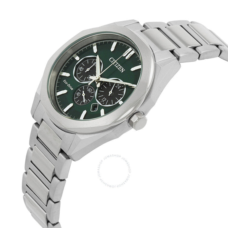 Citizen Eco-Drive Chronograph Green Dial Men's Watch CA4590-81X - The Watches Men & Co #2