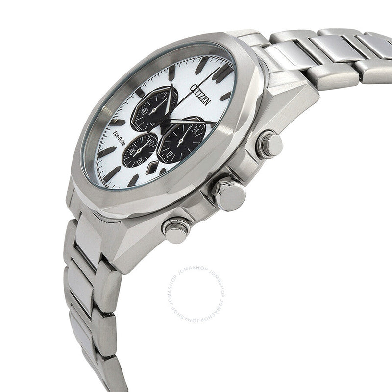 Citizen Eco-Drive Chronograph White Dial Men's Watch CA4590-81A - The Watches Men & Co #2