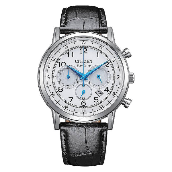 Citizen Eco-Drive Chronograph White Dial Men's Watch CA4630-02A - The Watches Men & Co