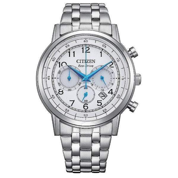 Citizen Eco-Drive Chronograph White Dial Men's Watch CA4630-53A - The Watches Men & Co